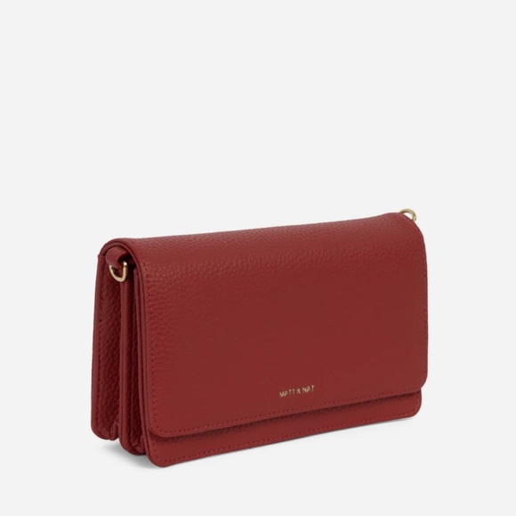 Red Matt & Nat Vegan Leather Crossbody - Picture 4 of 7